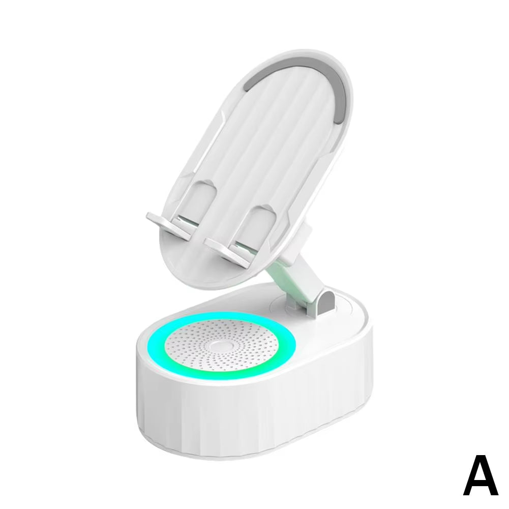 RGB Foldable Intelligent Sensor Speaker Put and Play 9D Hifi Surround Music Can as Power Bank for Mobile Phone Holder