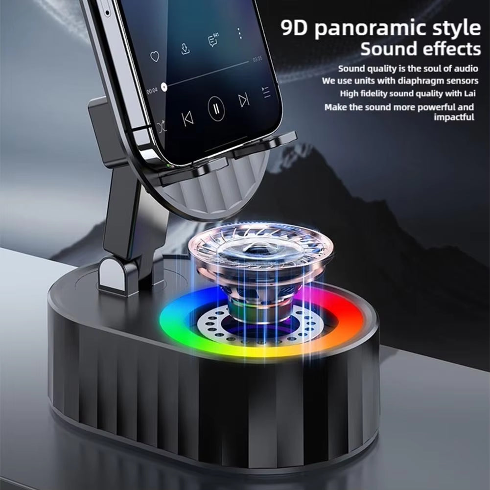 RGB Foldable Intelligent Sensor Speaker Put and Play 9D Hifi Surround Music Can as Power Bank for Mobile Phone Holder