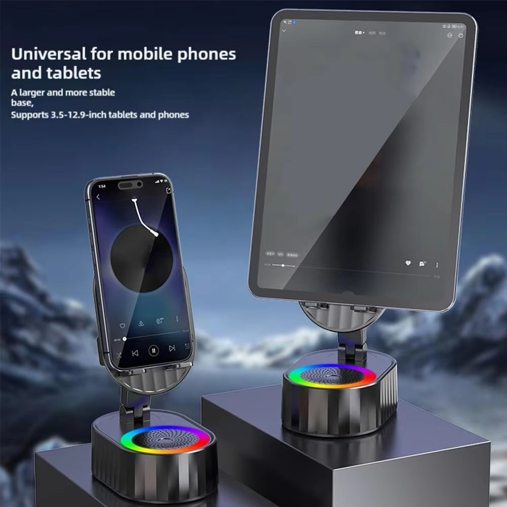 RGB Foldable Intelligent Sensor Speaker Put and Play 9D Hifi Surround Music Can as Power Bank for Mobile Phone Holder